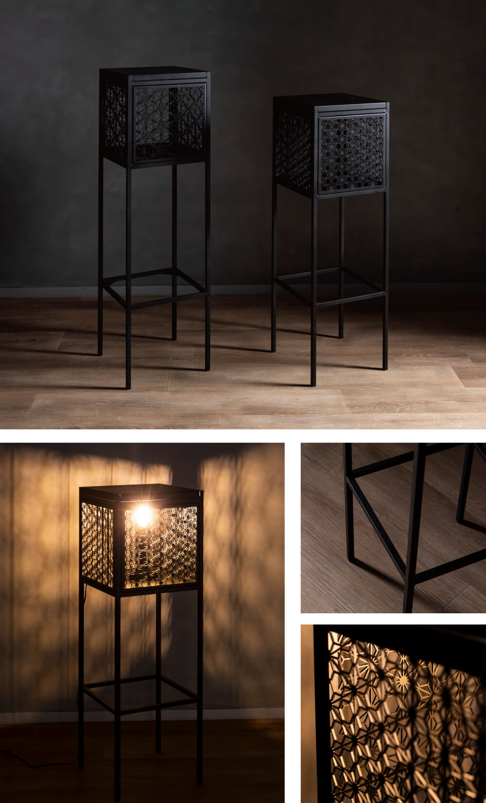 組子模様の灯籠スタンド | EDO style | maasa | 植木鋼材株式会社